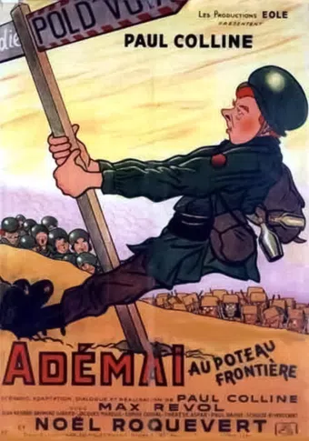 adémaï au poteau-frontière 1950 poster