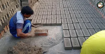 how to make bricks in the brick field in bangladesh poster