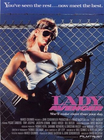 lady avenger 1988 poster