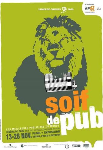 soif de pub: les lions de cannes 2009 2009 poster