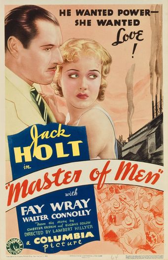 master of men 1933 poster