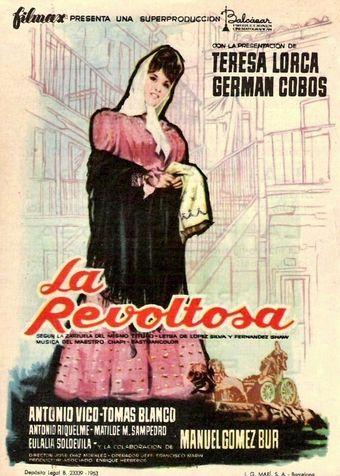 la revoltosa 1963 poster