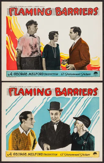 flaming barriers 1924 poster