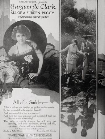 all of a sudden peggy 1920 poster