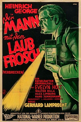 der mann mit dem laubfrosch 1929 poster