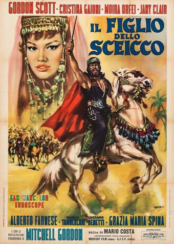 il figlio dello sceicco 1962 poster