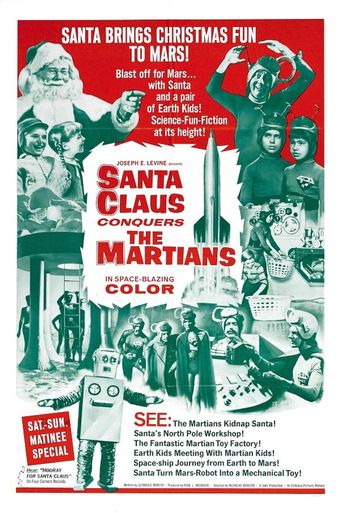 santa claus conquers the martians 1964 poster