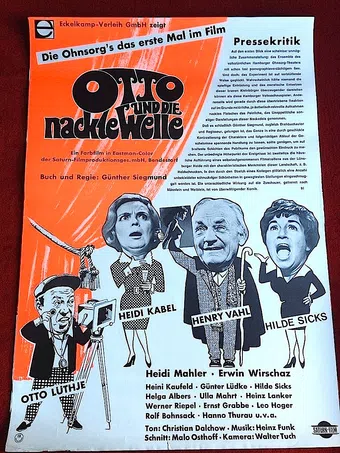 otto und die nackte welle 1968 poster