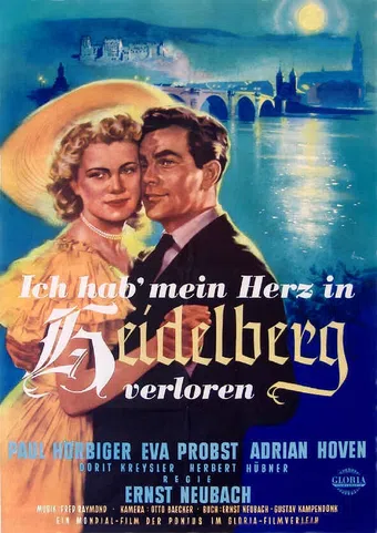 ich hab' mein herz in heidelberg verloren 1952 poster