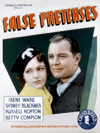 false pretenses 1935 poster