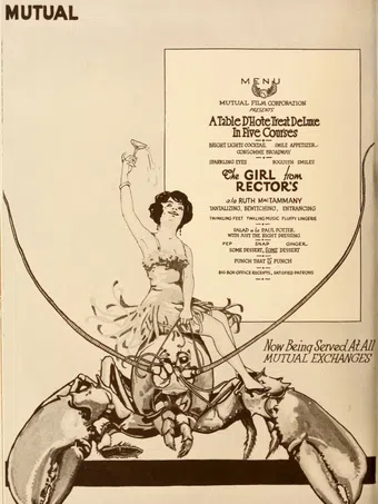 the girl from rector's 1917 poster