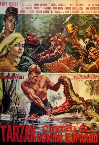 tarzak contro gli uomini leopardo 1964 poster