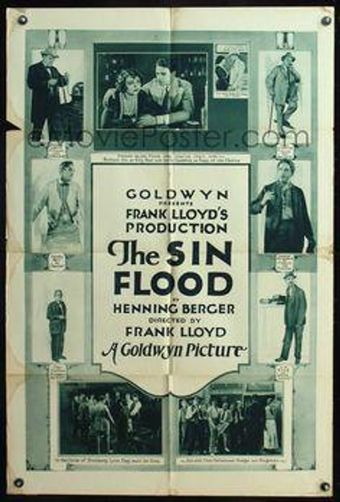 the sin flood 1922 poster