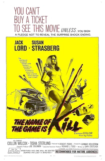 the name of the game is kill! 1968 poster