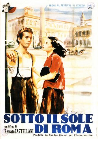 sotto il sole di roma 1948 poster