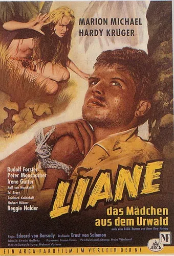 liane, das mädchen aus dem urwald 1956 poster