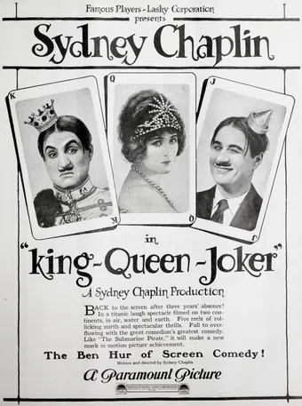 king, queen and joker 1921 poster