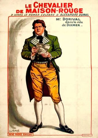 le chevalier de maison-rouge 1914 poster