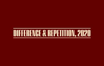 difference & repetition, 2020 poster