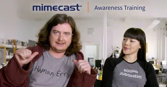 human error's mimecast awareness training 2016 poster