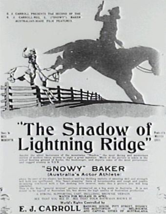 the shadow of lightning ridge 1921 poster