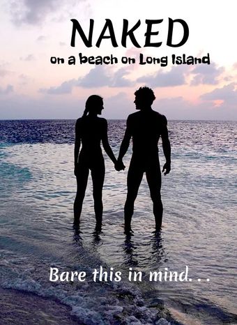 naked on a beach on long island poster