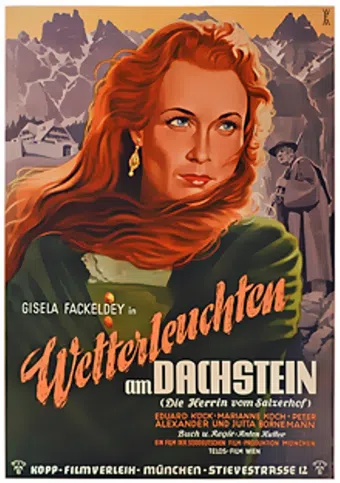 wetterleuchten am dachstein 1953 poster