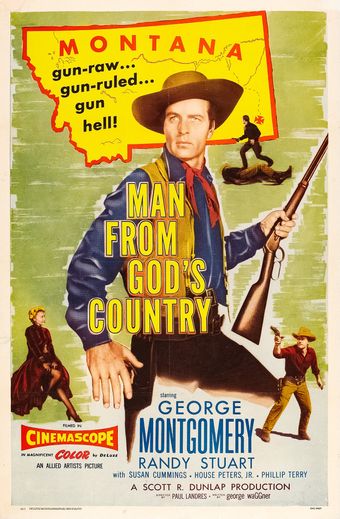 man from god's country 1958 poster