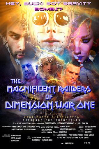 the magnificent raiders of dimension war one 2025 poster