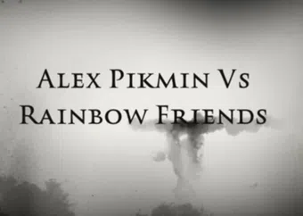 alex pikmin vs. rainbow friends 2023 poster