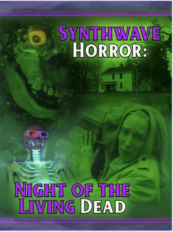 synthwave horror: night of the living dead 2024 poster