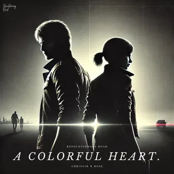 a colorful heart. poster