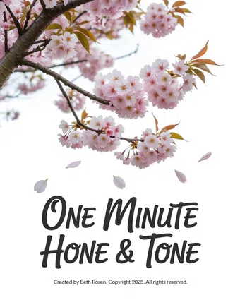 one minute hone & tone® 2025 poster