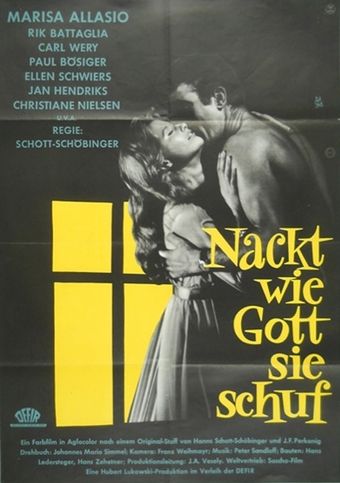 nackt, wie gott sie schuf 1958 poster