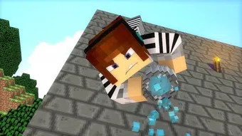 minecraft polícia e ladrão 2014 poster