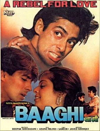 baaghi: a rebel for love 1990 poster