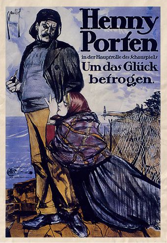 um das glück betrogen 1914 poster