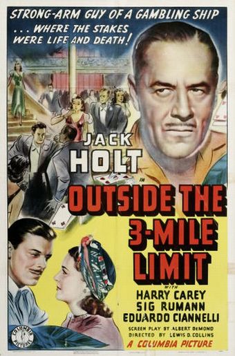 outside the three-mile limit 1940 poster