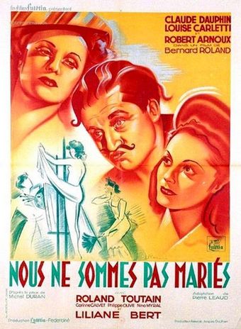 nous ne sommes pas mariés 1946 poster