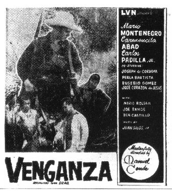 venganza 1958 poster