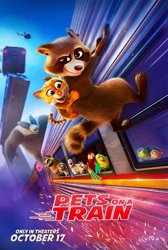 pets on a train 2025 poster