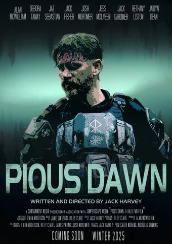 pious dawn - a halo fan film poster