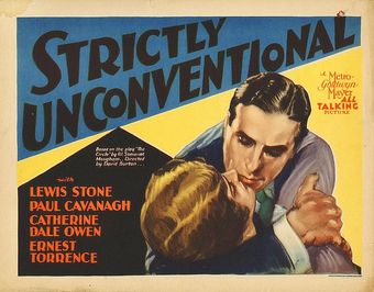 strictly unconventional 1930 poster