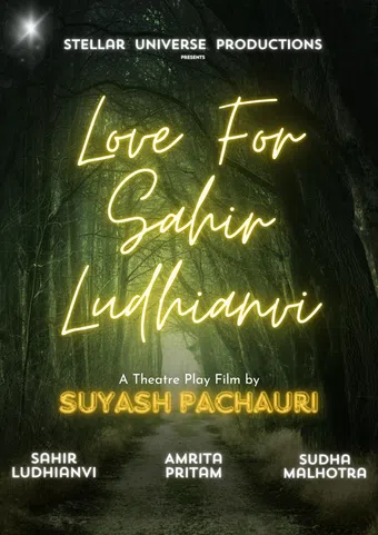 love for sahir ludhianvi 2022 poster