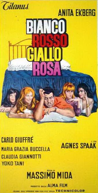 bianco, rosso, giallo, rosa 1964 poster