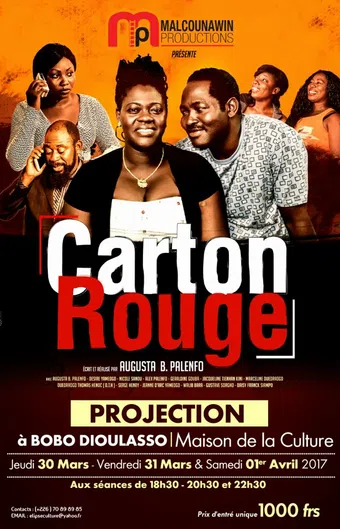 carton rouge 2017 poster