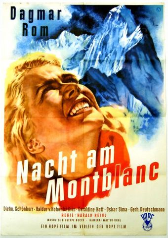 nacht am montblanc 1951 poster