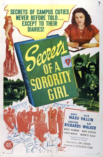 secrets of a sorority girl 1945 poster