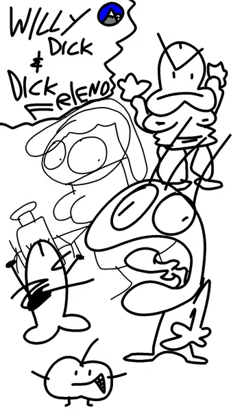 the awesome crudely proffesional-made misadventures of willy dick and his f... dick friend 2025 poster