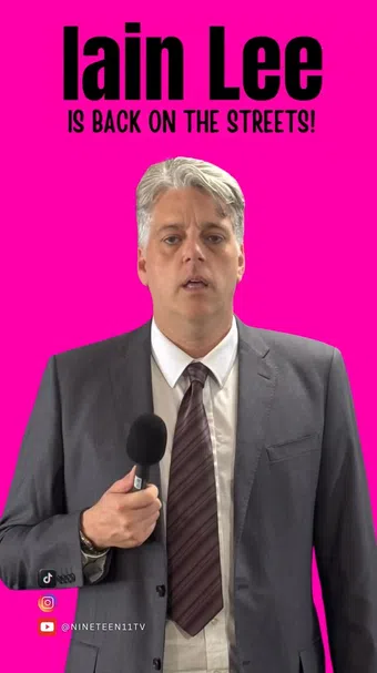 iain lee is back on the streets 2025 poster